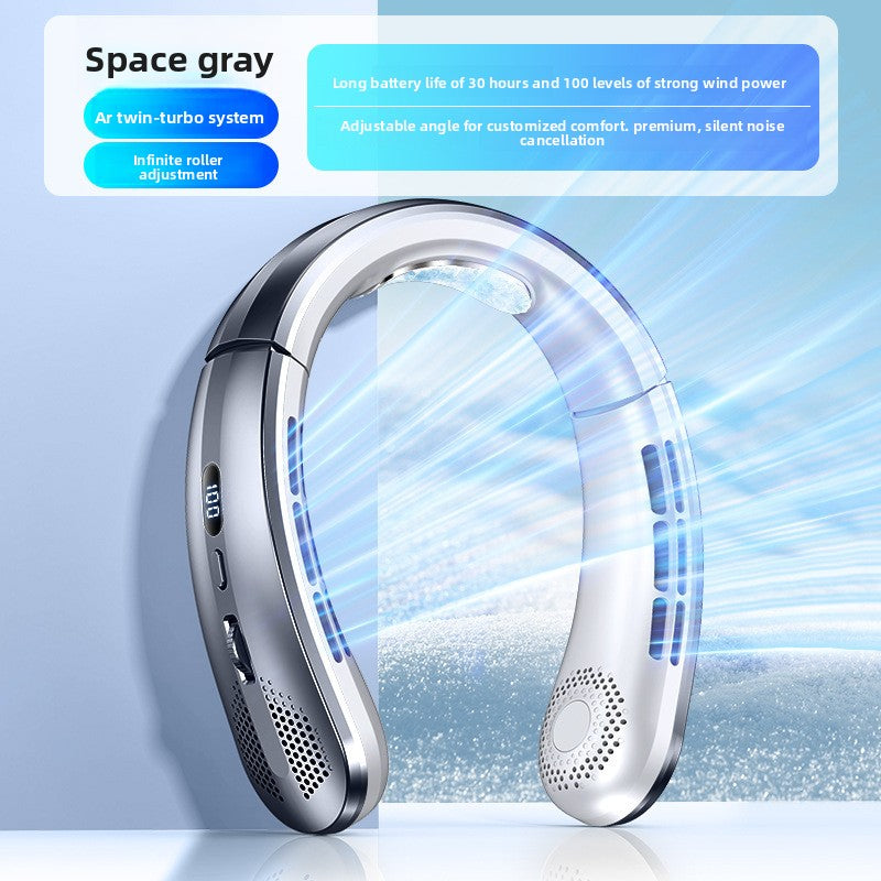 Airfly™充電式羽根なしネックファン｜100段階風量調整・超静音