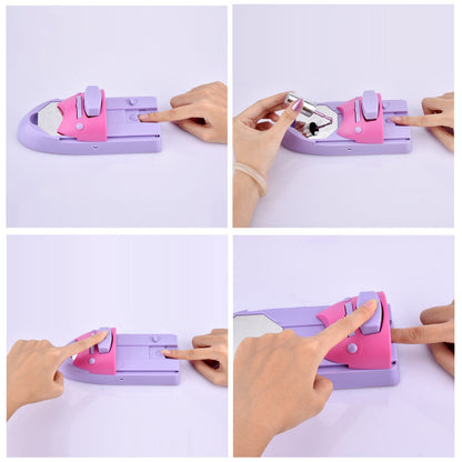 NAILPRINT™手動式ネイルアートプリンター｜7色カラー・デザインプレート付きセルフネイルセット