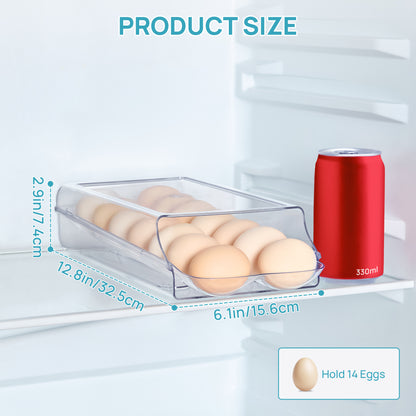 EggBox™14仕切り引き出し式エッグ収納ケース