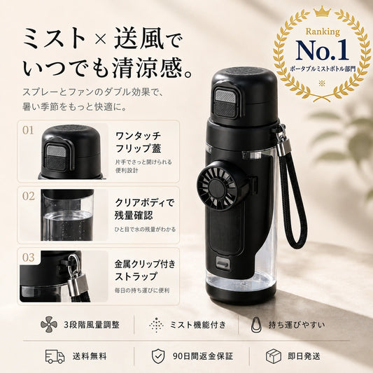 690mlボトル+3段階調整ファン