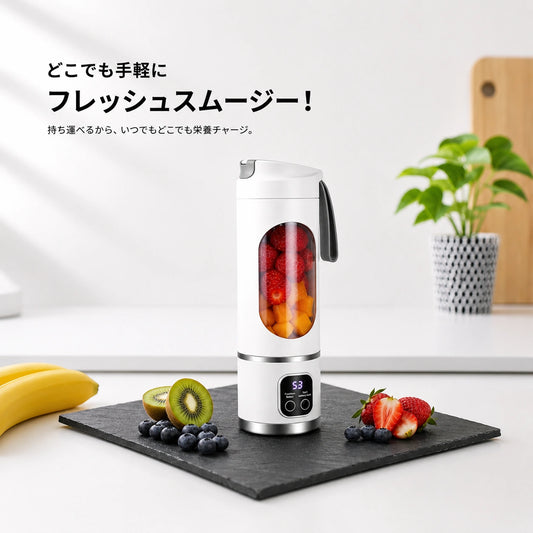 smoochie™ 450ml USB充電式ポータブルジューサー