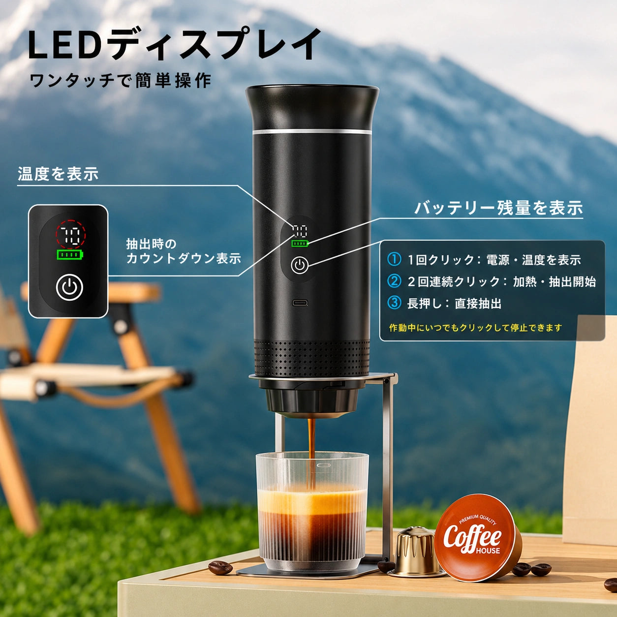 Coffeo™スマートデジタルカプセルコーヒーメーカー