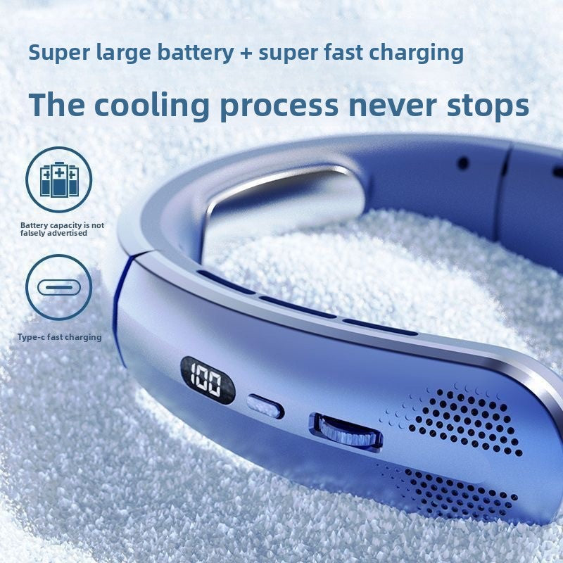 Airfly™充電式羽根なしネックファン｜100段階風量調整・超静音
