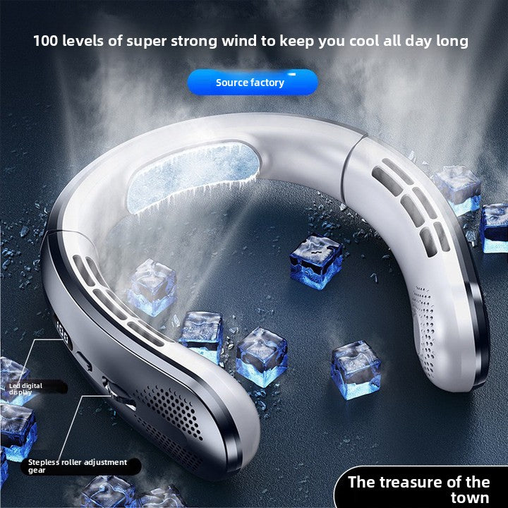 Airfly™充電式羽根なしネックファン｜100段階風量調整・超静音