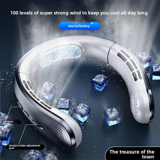 Airfly™充電式羽根なしネックファン｜100段階風量調整・超静音